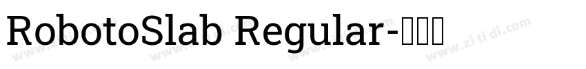 RobotoSlab Regular字体转换